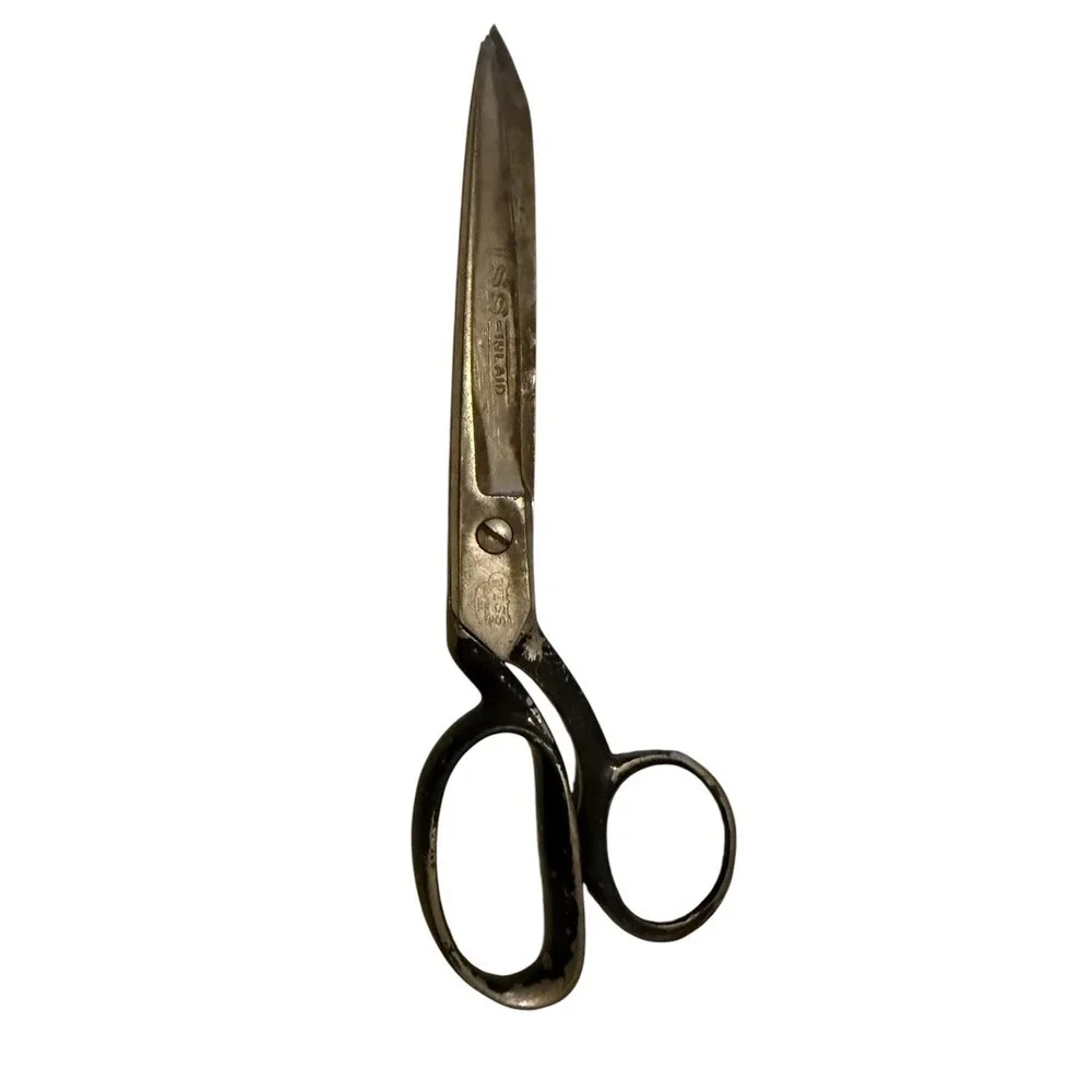 Vintage WISS Inlaid Shears Scissors Heavy Duty Steel Forged 8